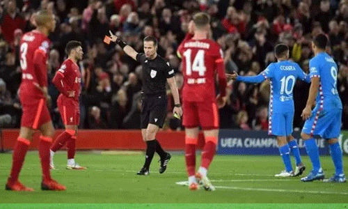 Il giocatore dell'Atlético de Madrid è stato espulso di nuovo dall'arbitro